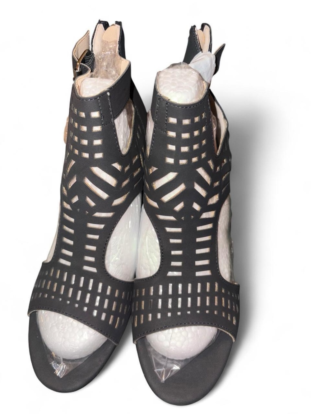 Cutout Black Women's Heels